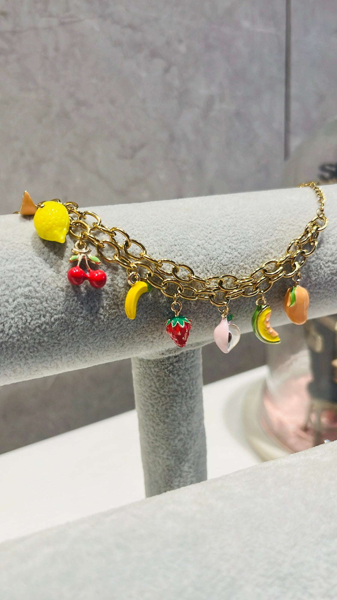 Zesty Fruit Charm Bracelet
