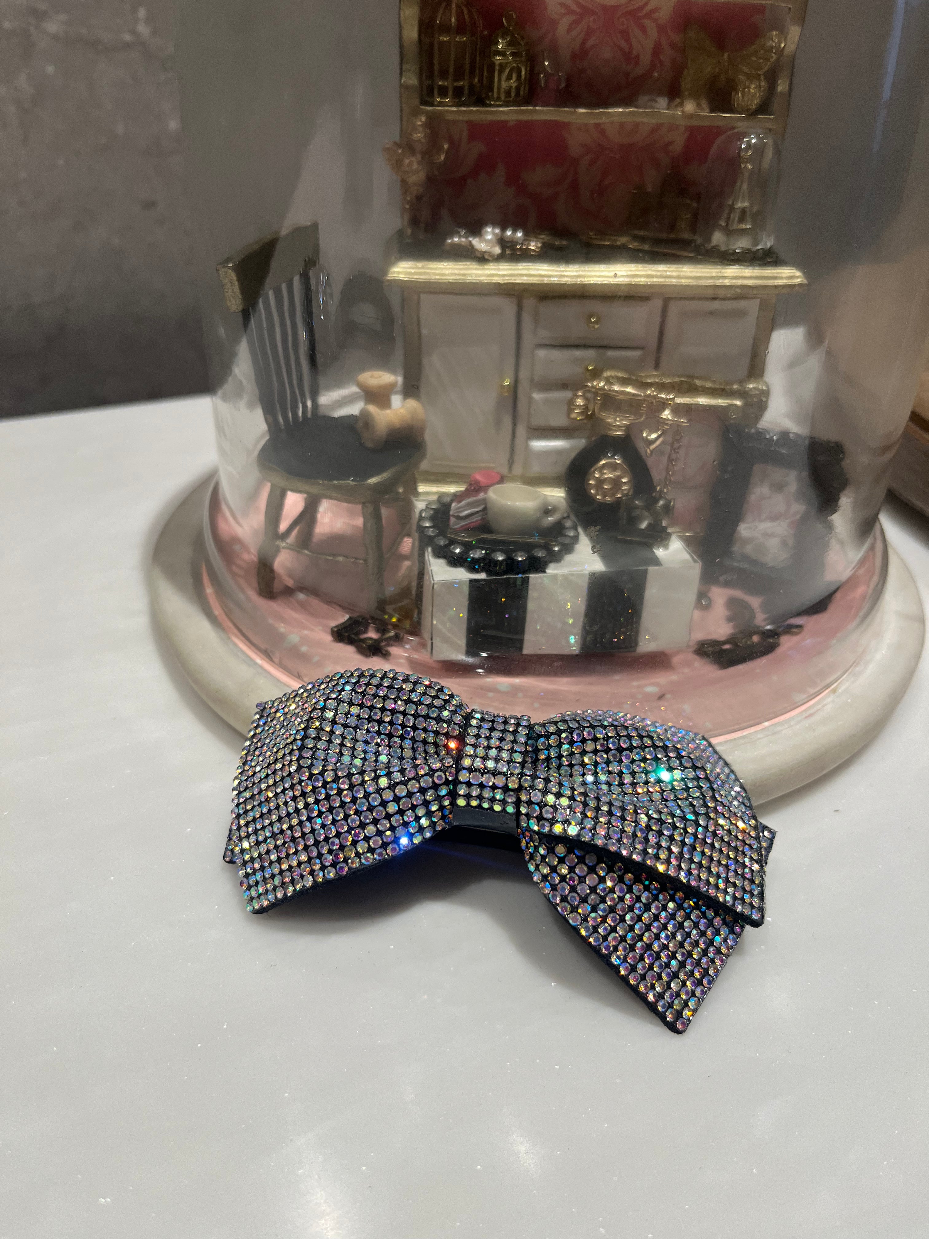 Dazzle Silver Hair Bow