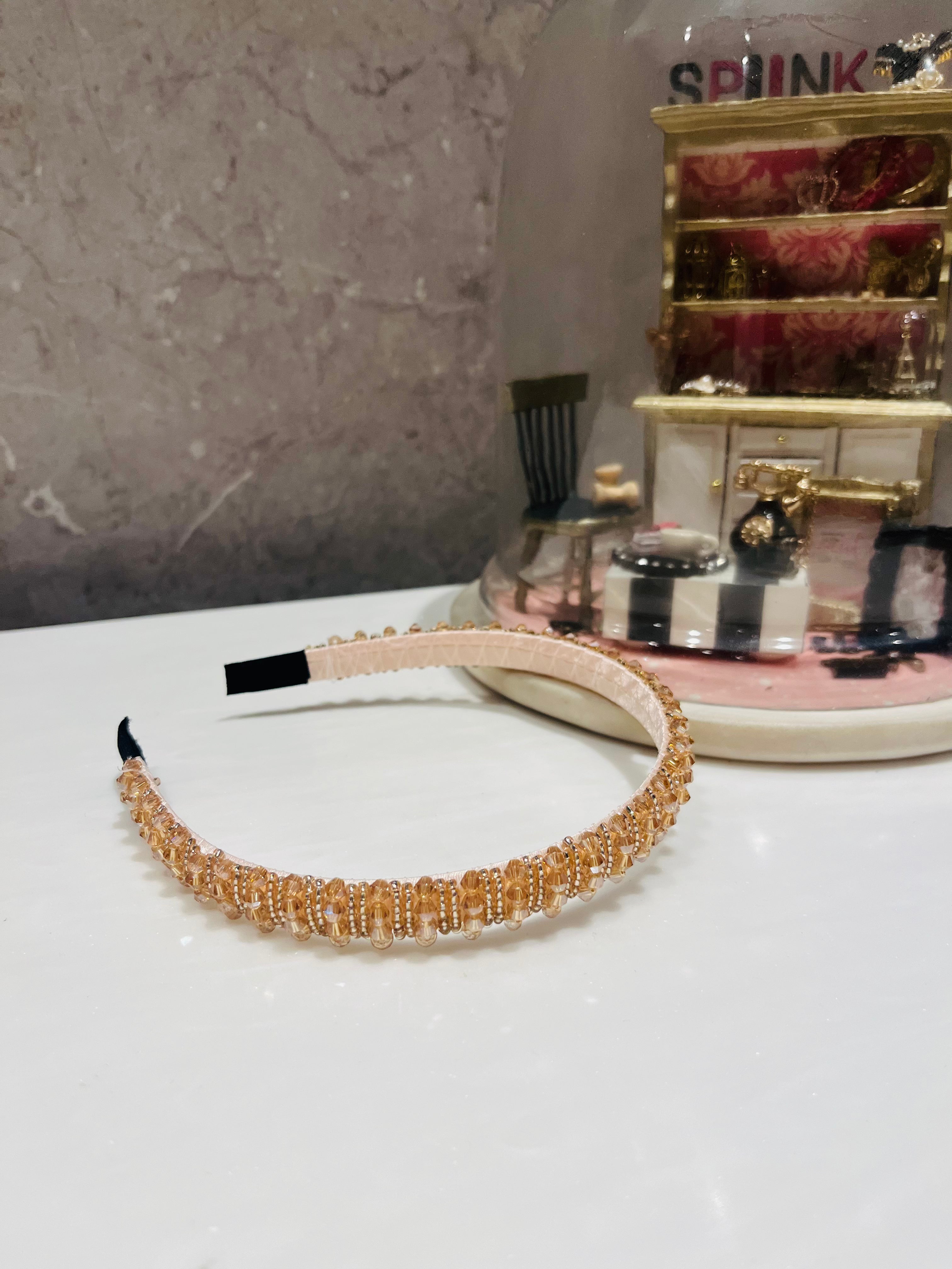 Gold  Beaded Hairband