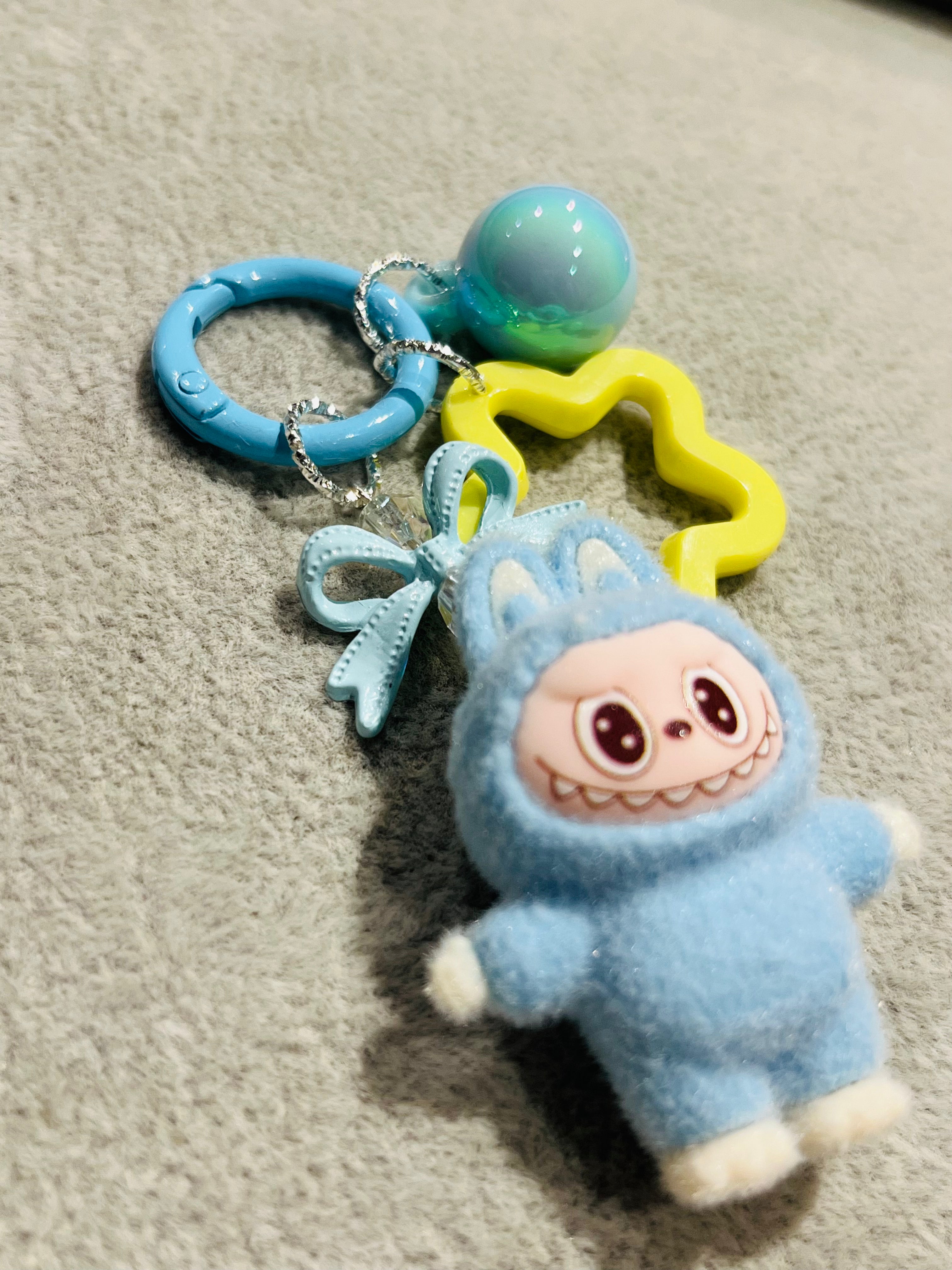 Fluffino Blue Labubu Bag Charm