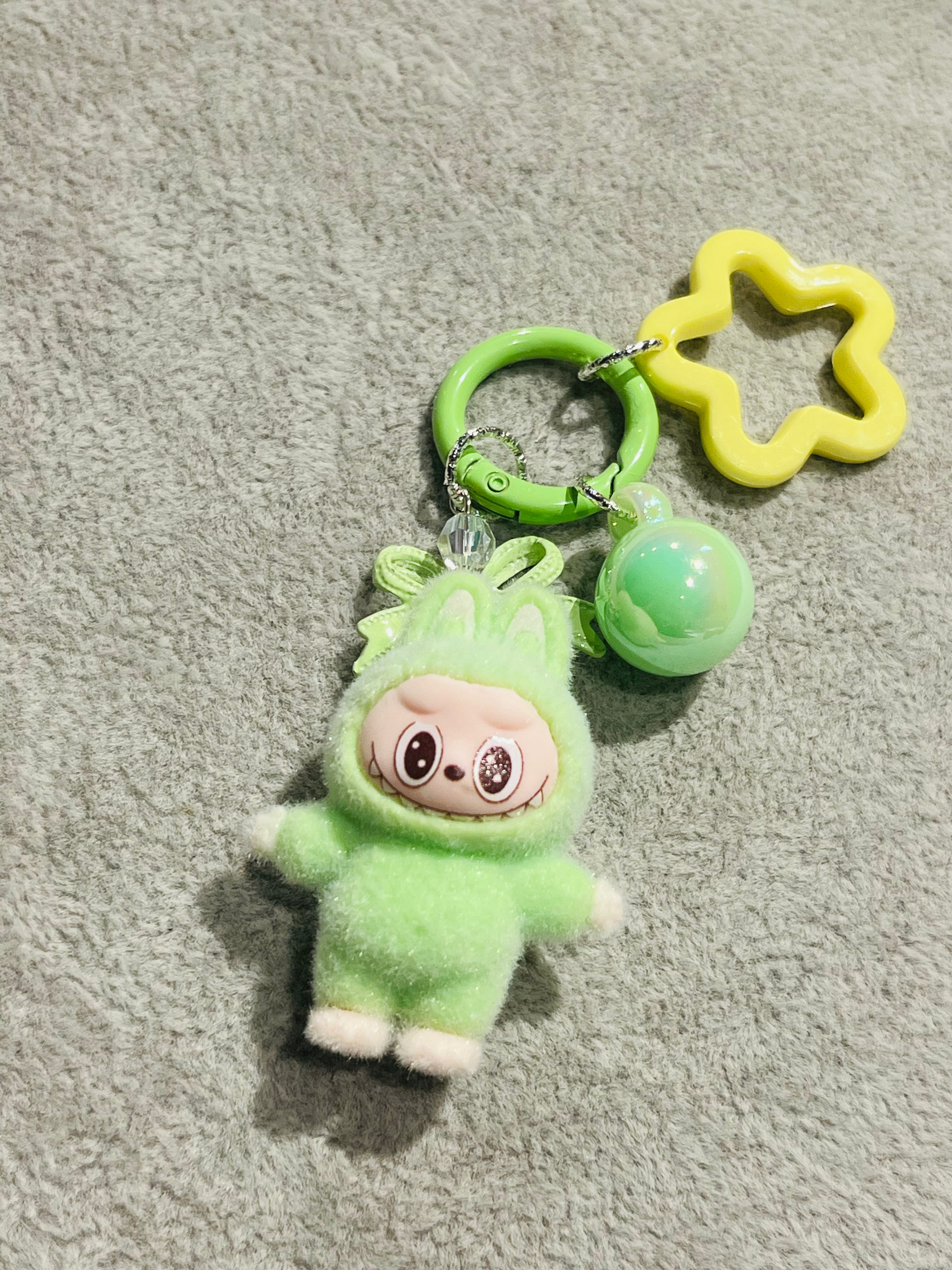 Fluffino Light Green Labubu Bag Charm