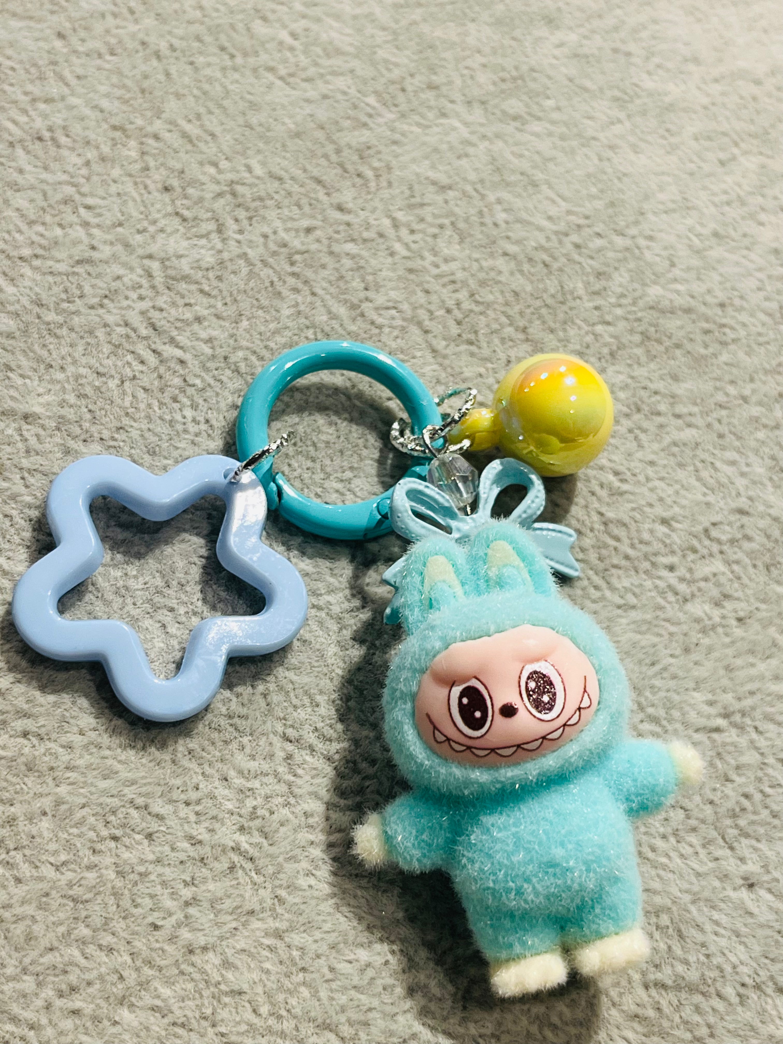 Fluffino Sky Blue Labubu Bag Charm