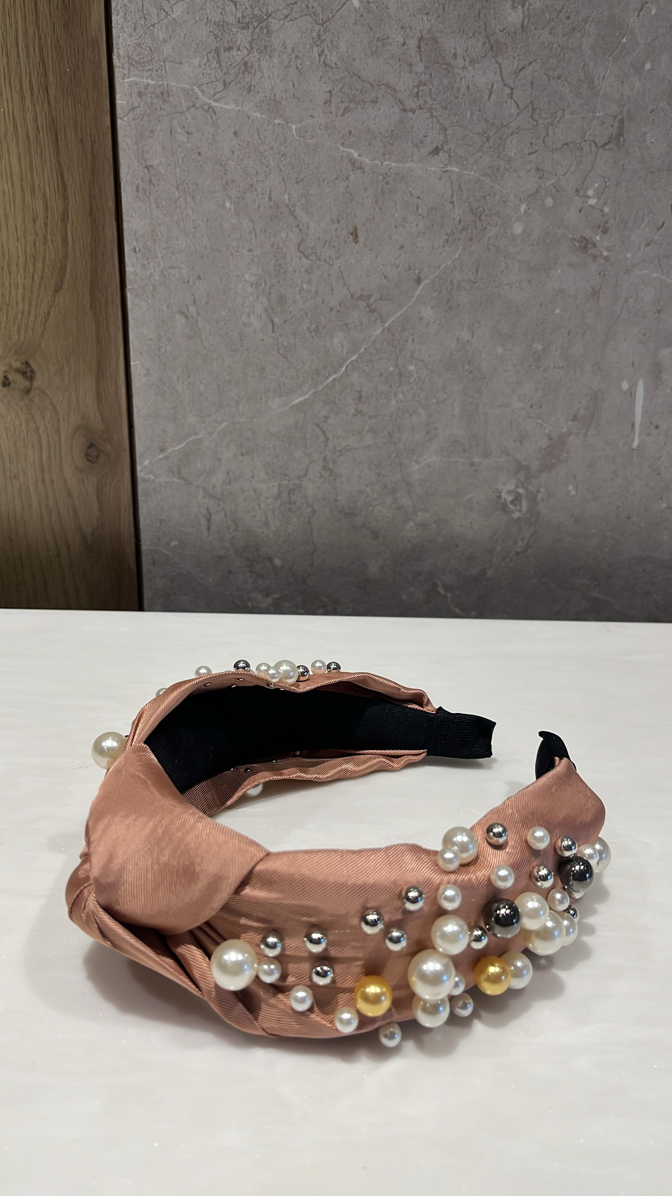 Gleam And Grace Rose Dawn Turban Hairband