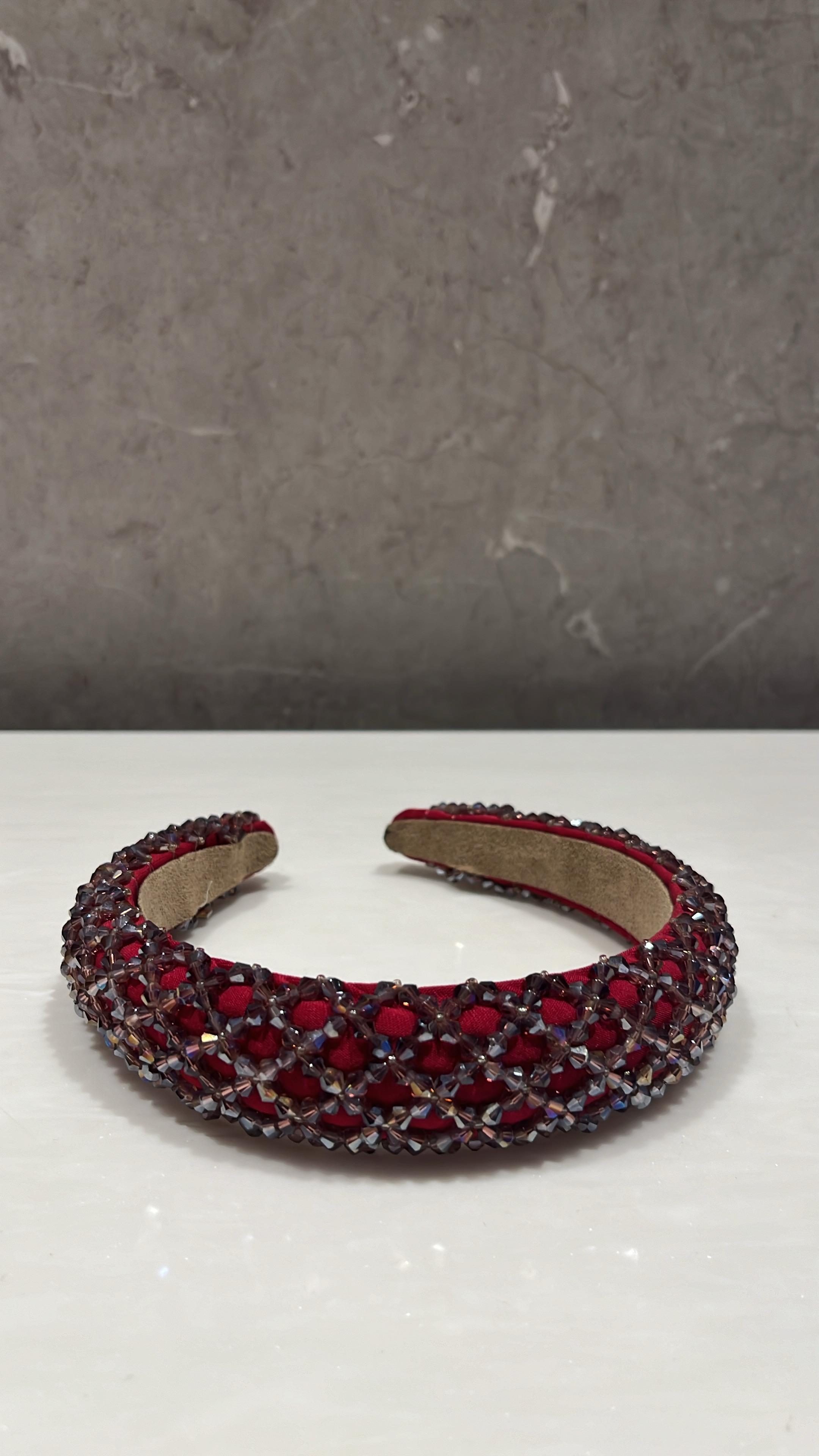 Maroon Glimmer Hairband