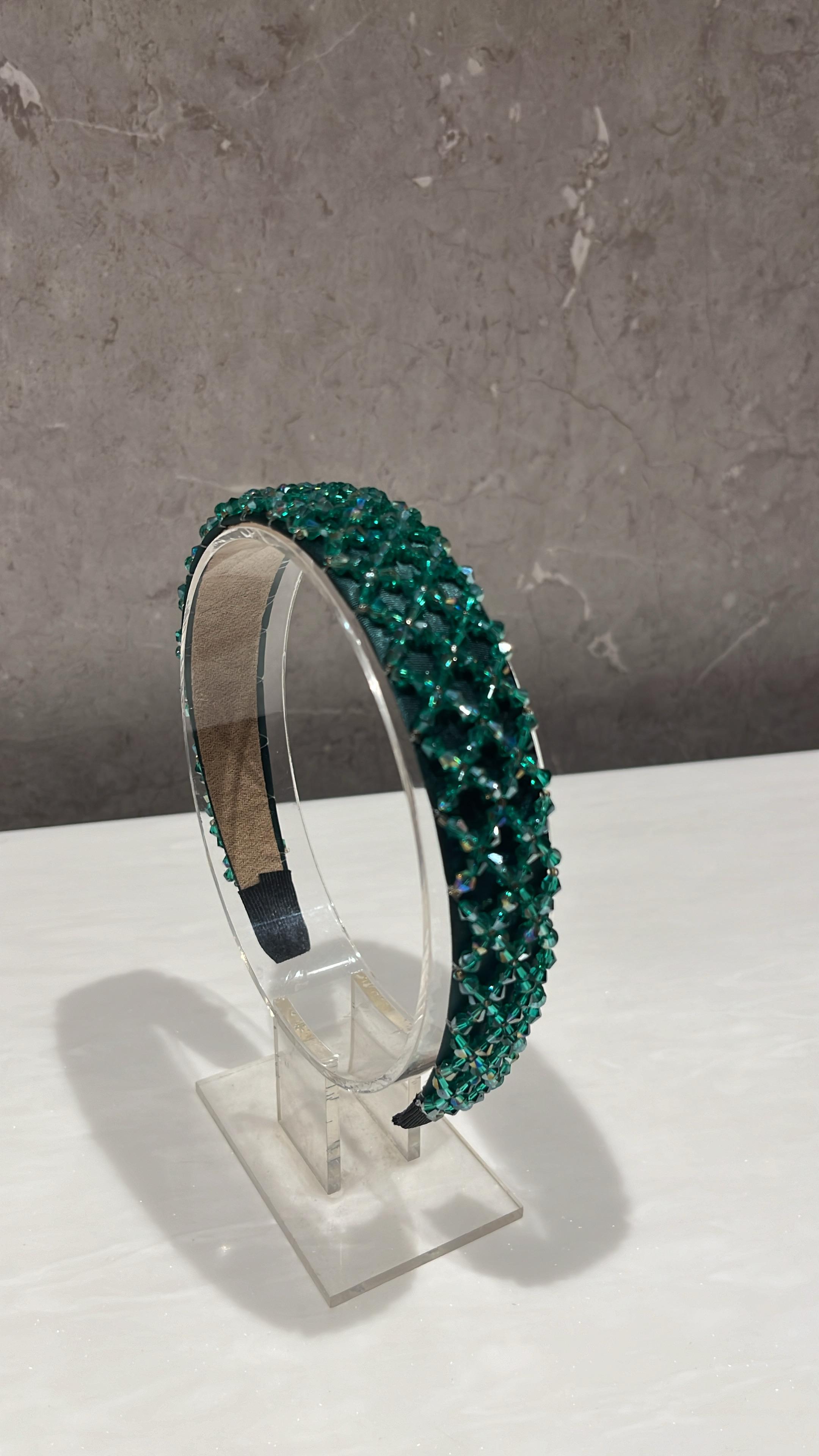 Jade Glimmer Turban Hairband