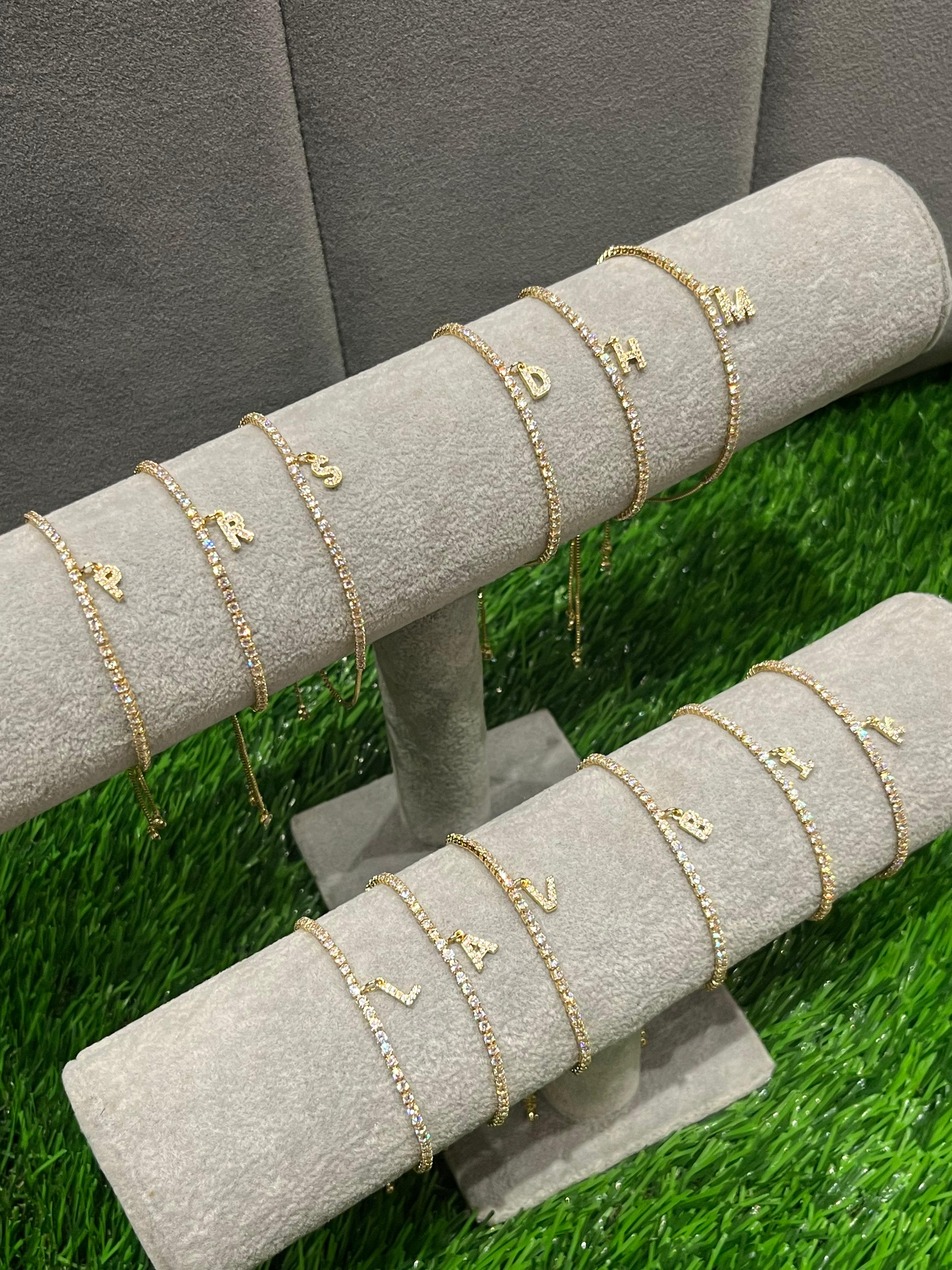 Gleam Link Initials Bracelet