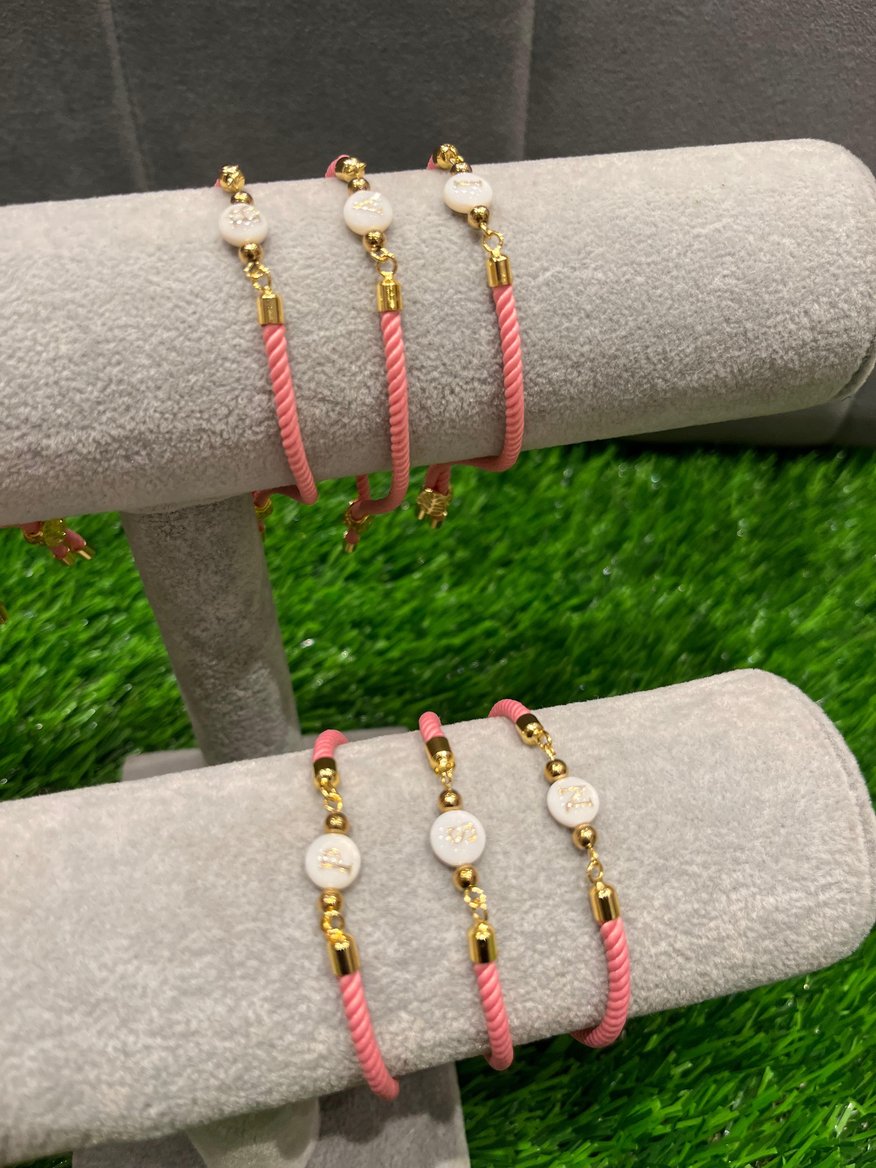 Blush Bond Letter Luxe Bracelet
