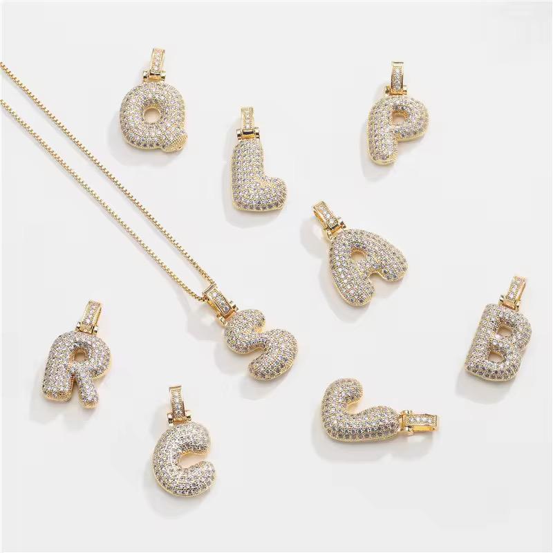 Gilded Initial Charm Necklace