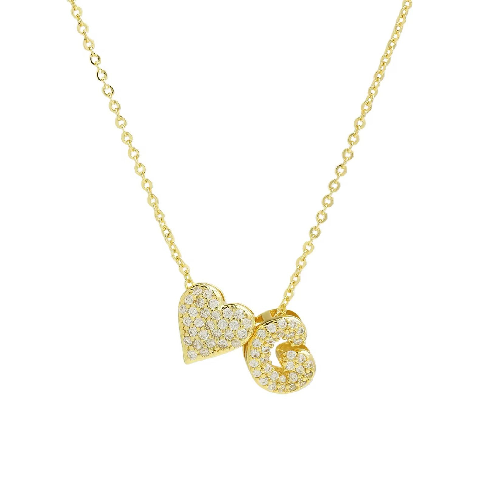 Heart Initial Necklace