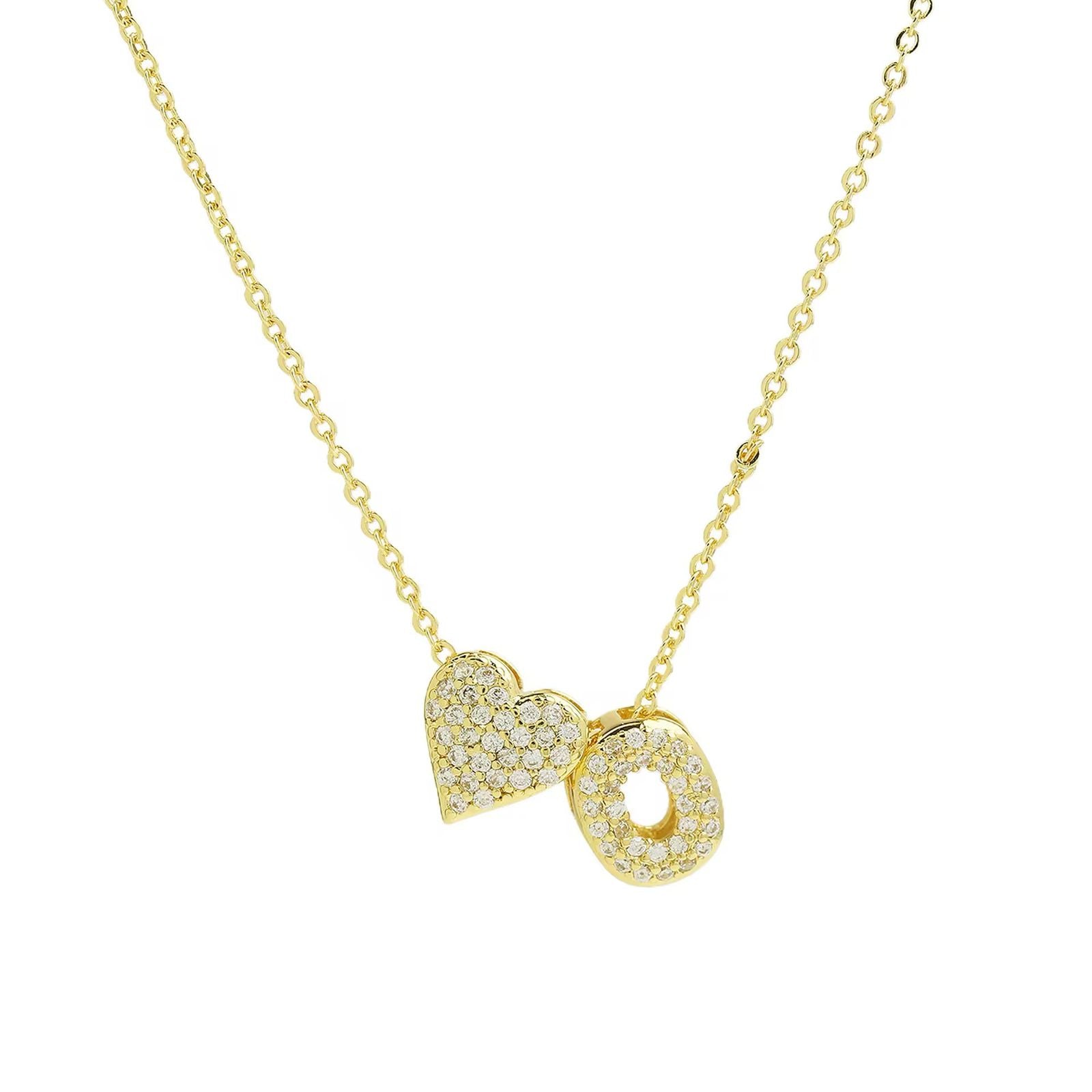 Heart Initial Necklace