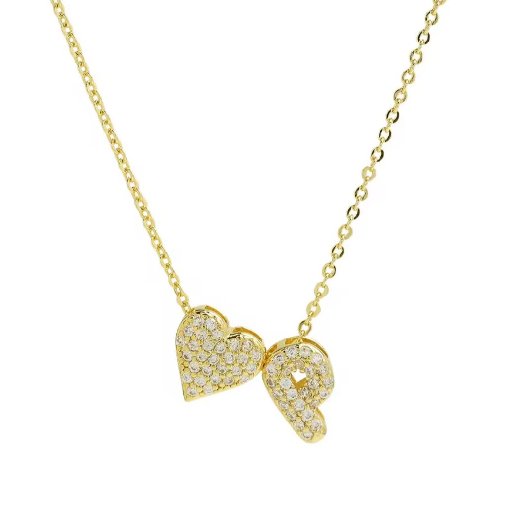 Heart Initial Necklace
