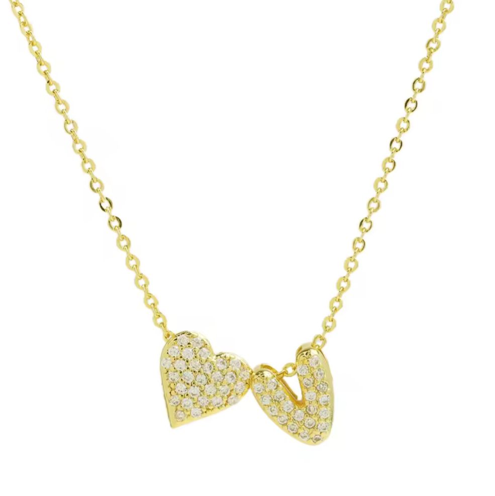 Heart Initial Necklace