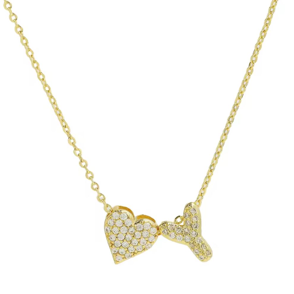 Heart Initial Necklace