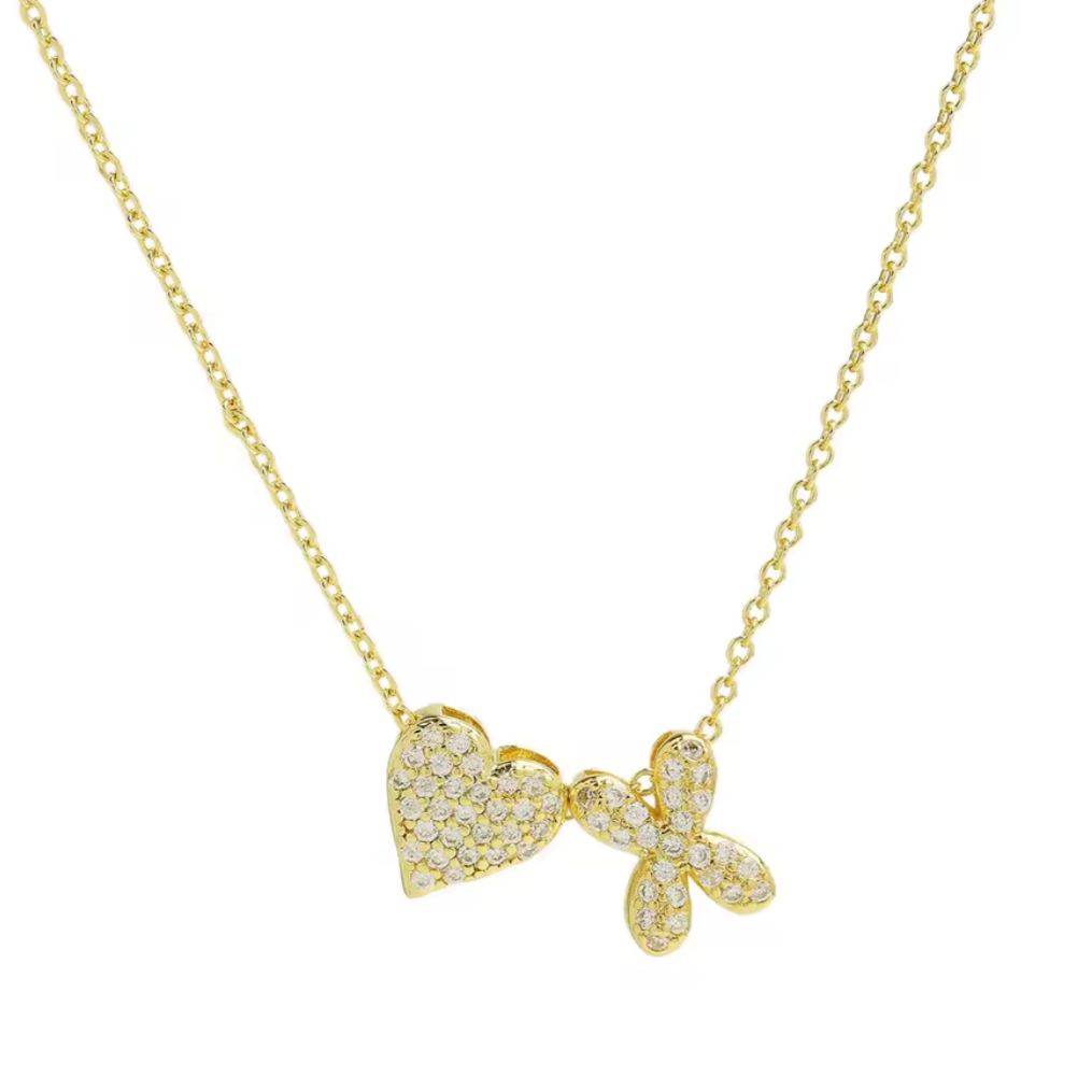Heart Initial Necklace