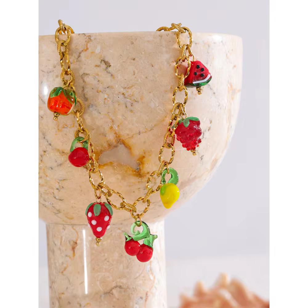 Tutti Fruity Charm Necklace