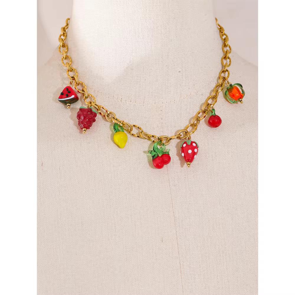 Tutti Fruity Charm Necklace