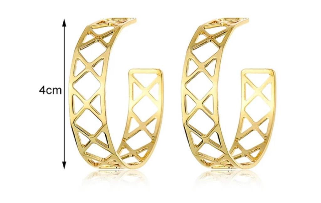 Eiffel Tower Gold Earrings